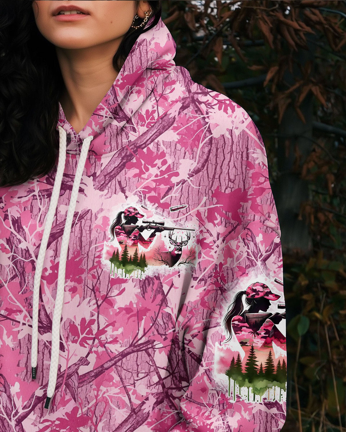 BLISSCORNERS PRETTY IN PINK HUNTING CAMO ALL OVER PRINT -TLTW0210253