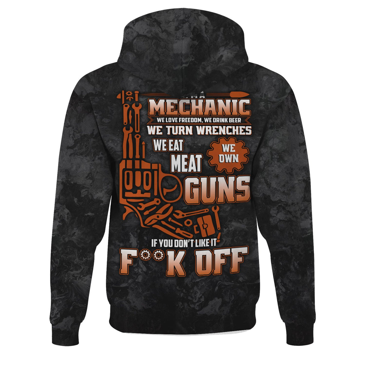 Blisscorners Funny Mechanic T Shirt We Love Freedom We Drink Beer We Turn Wrenches Auto Repair Garage Workwear Tee Patriotic Gift For Men Dad Husband