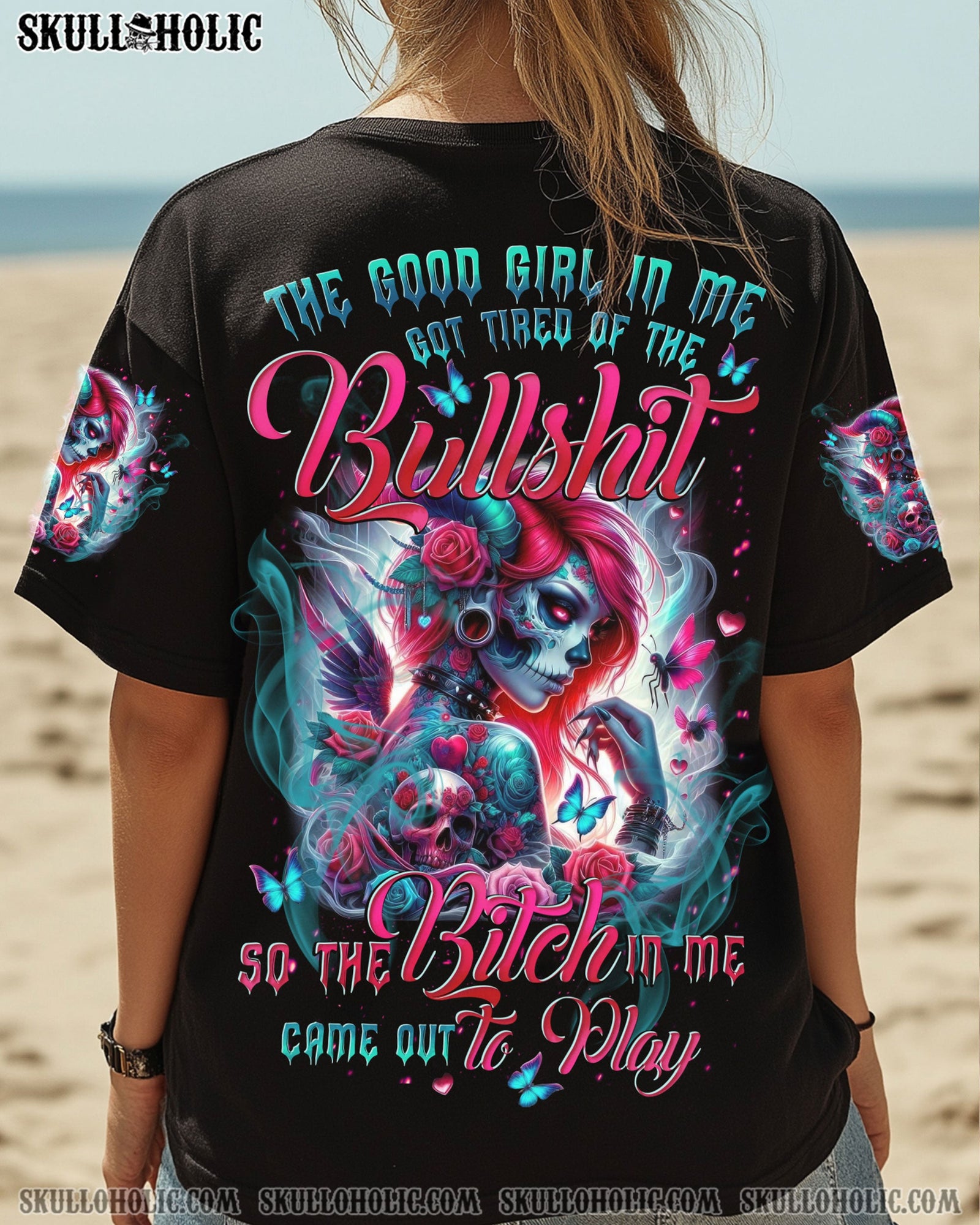 BLISSCORNERS THE GOOD GIRL IN ME ALL OVER PRINT