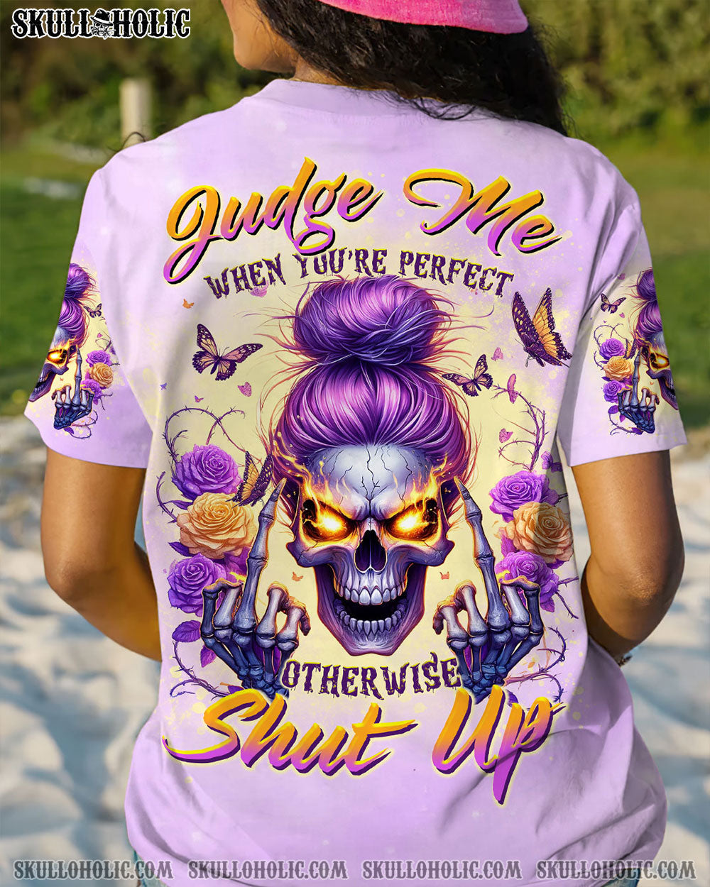 BLISSCORNERS I'M A B DON'T TRY ME MESSY BUN ALL OVER PRINT