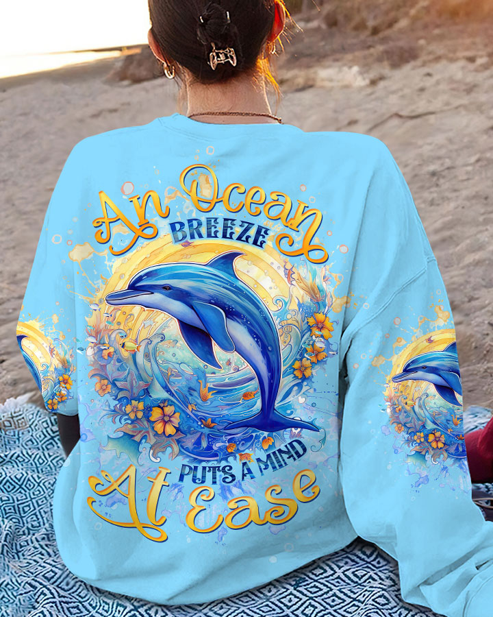 BLISSCORNERS AN OCEAN BREEZE DOLPHIN ALL OVER PRINT