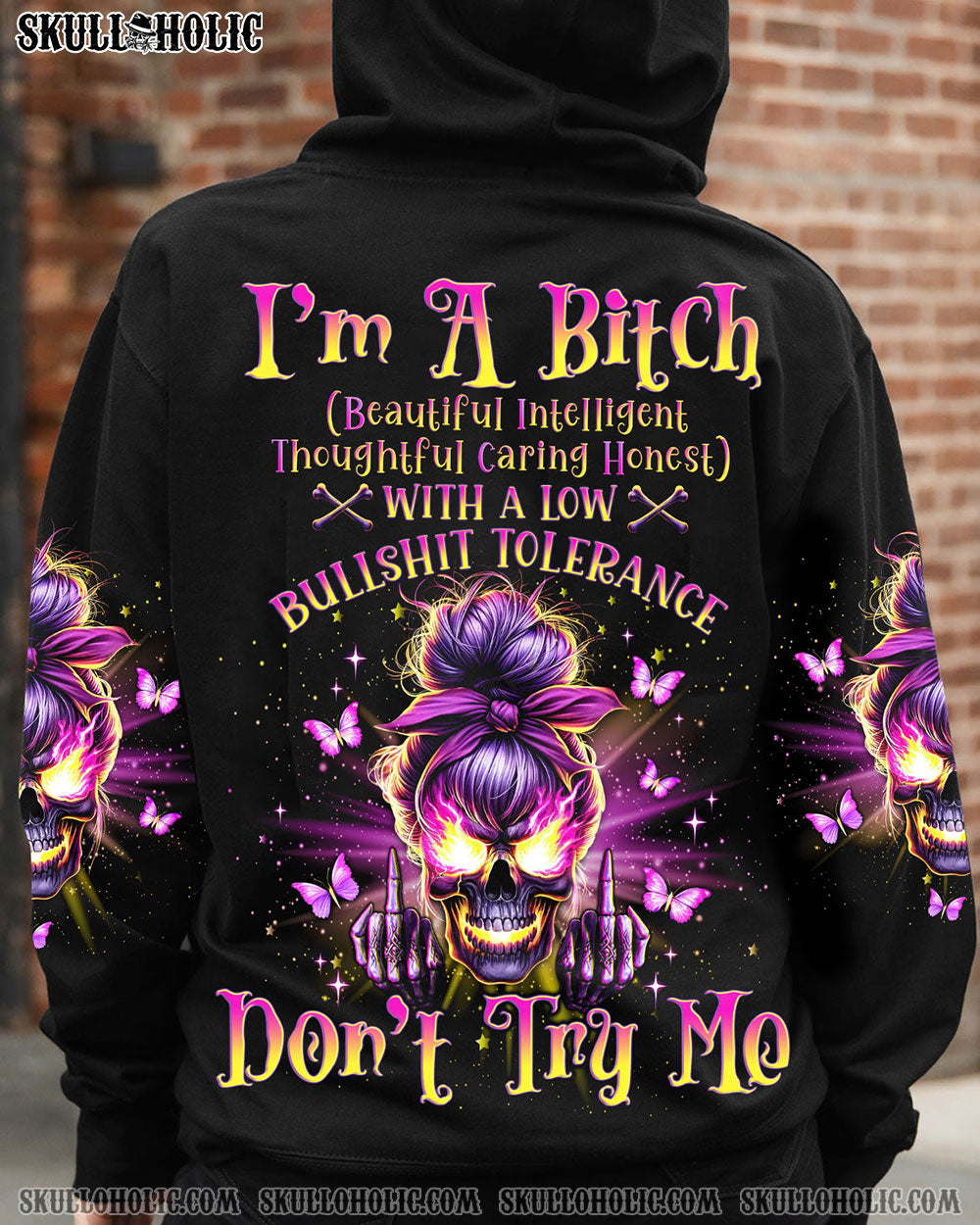 BLISSCORNERS IF MY MOUTH DOESN'T SAY IT MESSY BUN ALL OVER PRINT