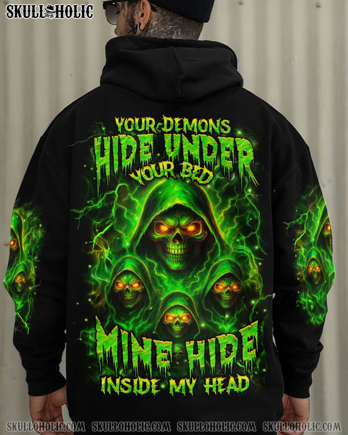BLISSCORNERS YOUR DEMONS HIDE UNDER YOUR BED ALL OVER PRINT