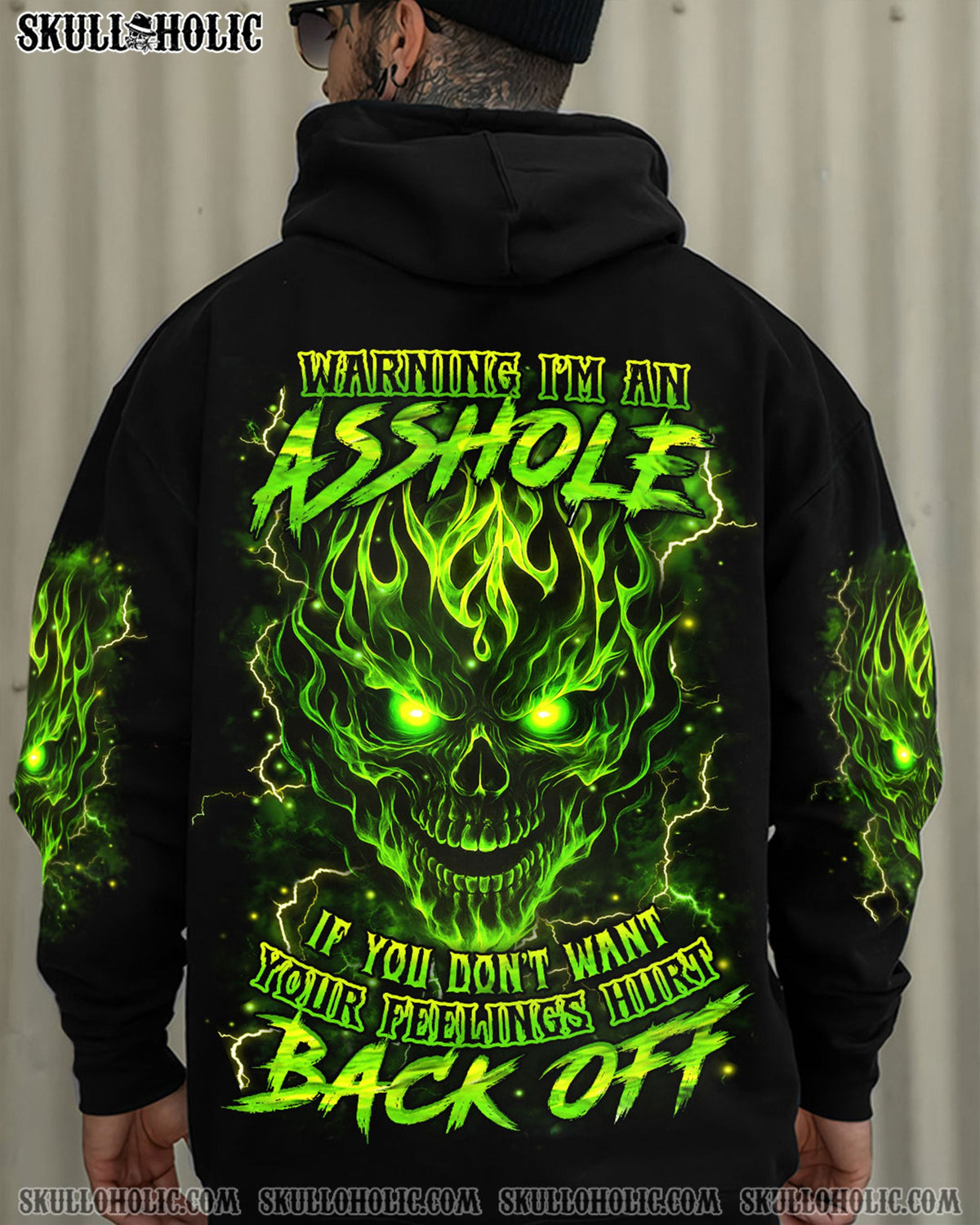 BLISSCORNERS WARNING I'M AN A MAD SKULL ALL OVER PRINT