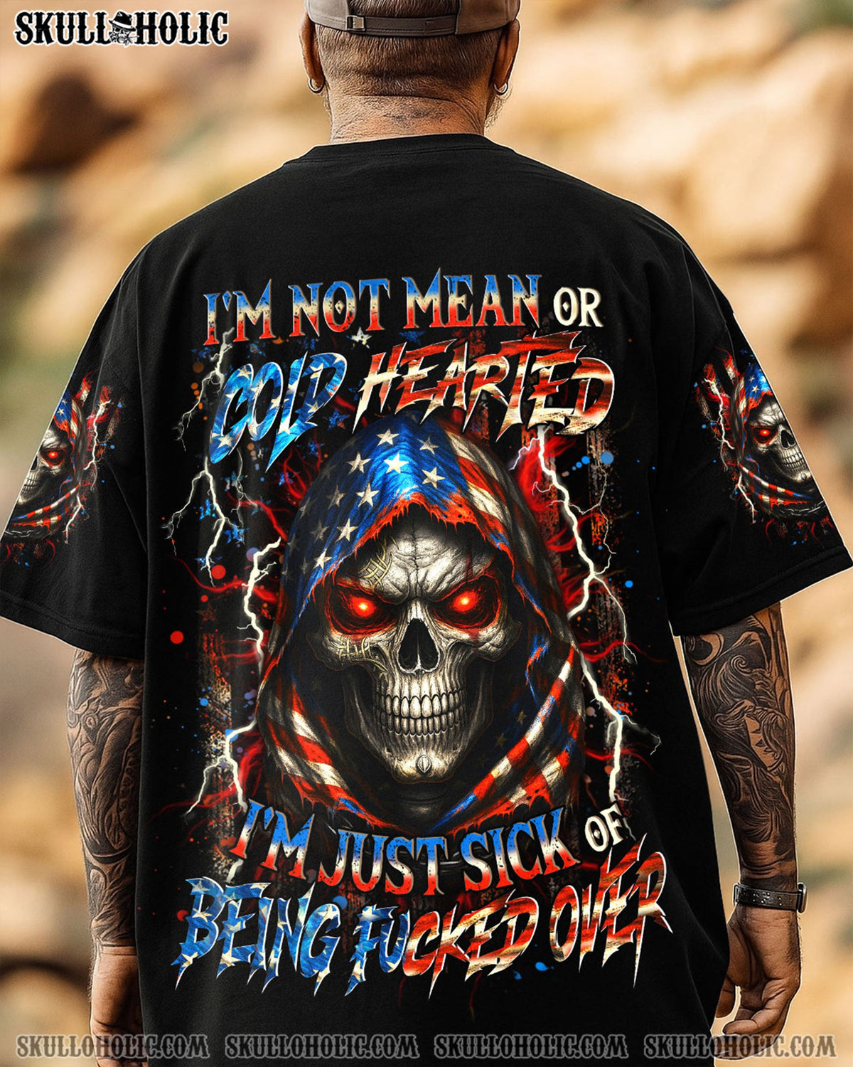 BLISSCORNERS I'M NOT MEAN OR COLD HEARTED ALL OVER PRINT