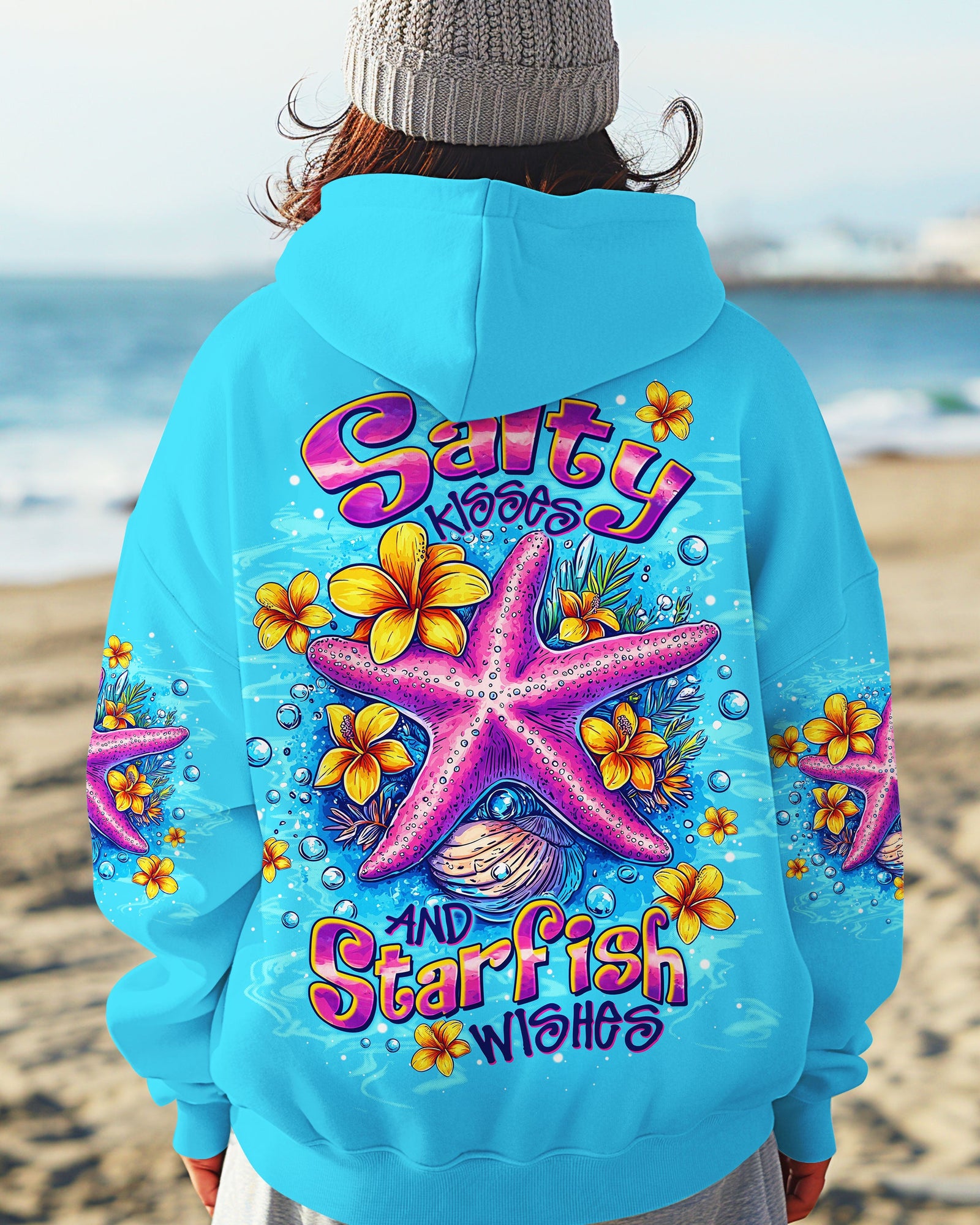 BLISSCORNERS SALTY KISSES AND STARFISH WISHES ALL OVER PRINT