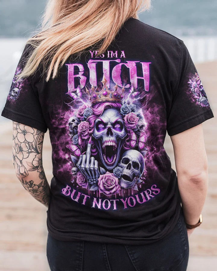 BLISSCORNERS BUT NOT YOURS SKULL QUEEN COUPLE ALL OVER PRINT