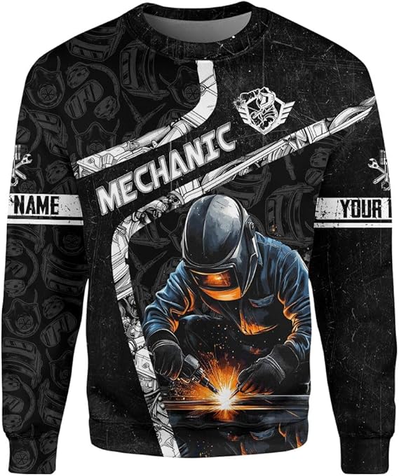 Blisscorners Custom Mechanic Shirts for Men, Mechanic Shirt Gifts for Mechanical Man on Labor Day, Mechanic Labor Rates T-Shirt Hoodie