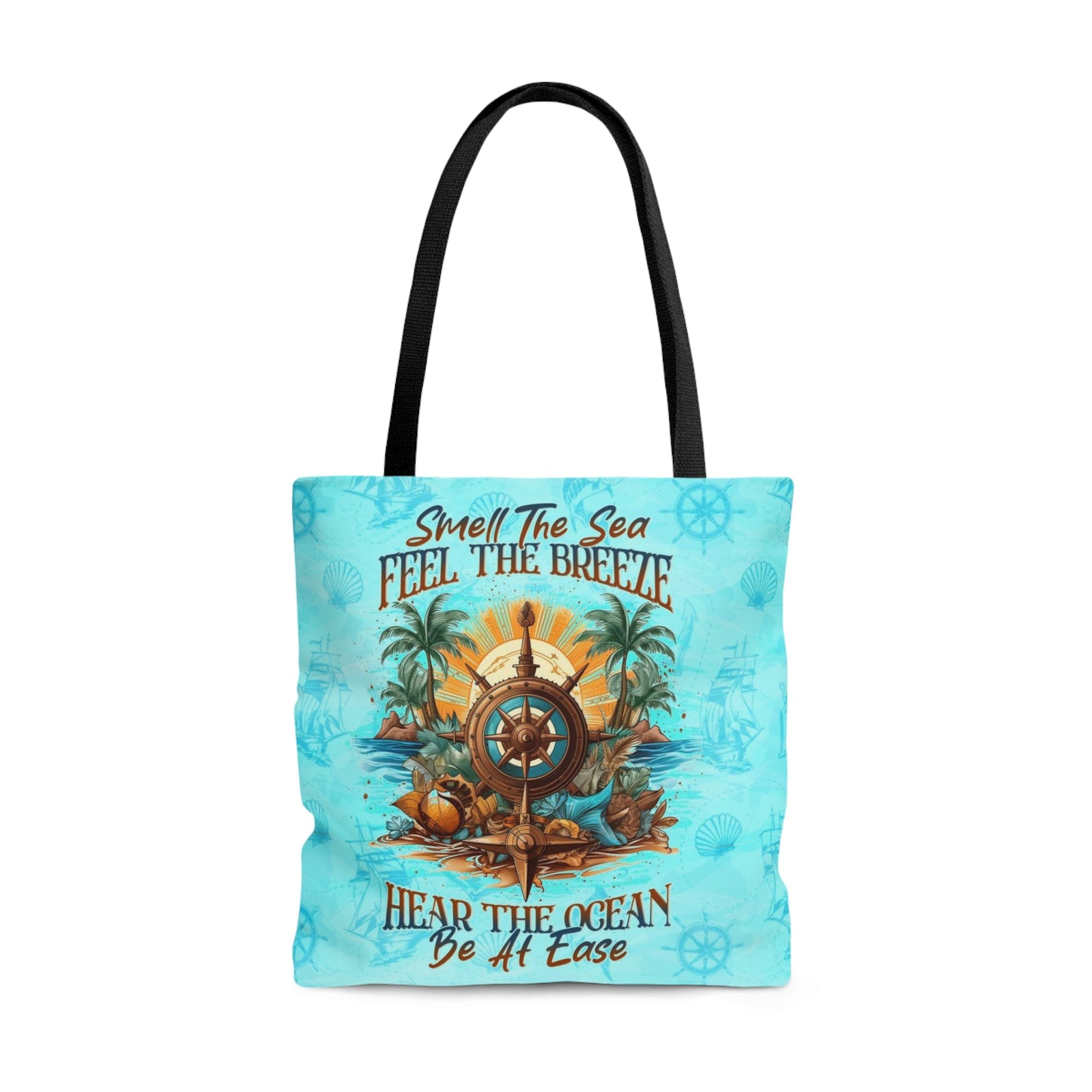 BLISSCORNERS SMELL THE SEA FEEL THE BREEZE TOTE BAG