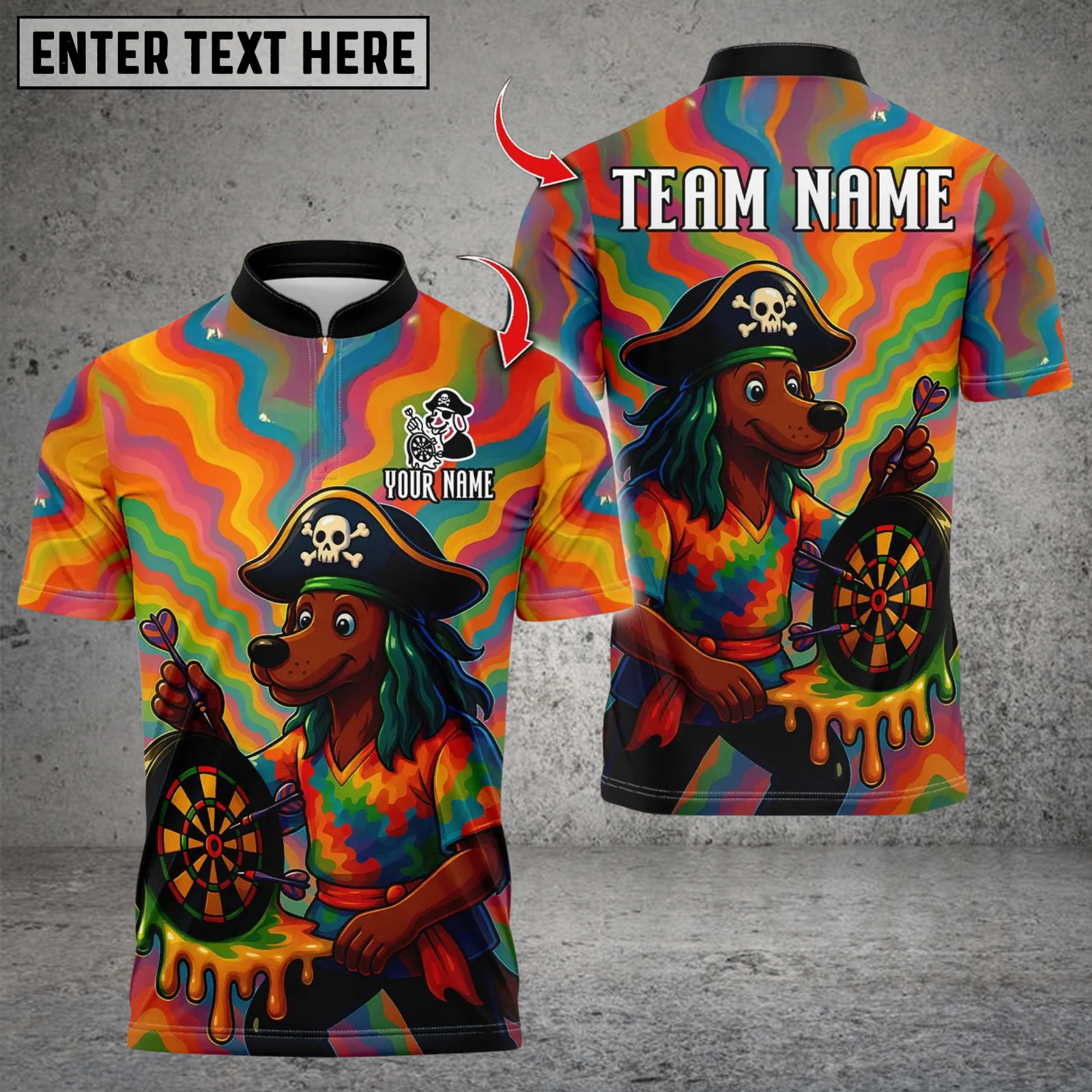 Blisscorners Darts Funny Personalized Name 3D Unisex Shirt