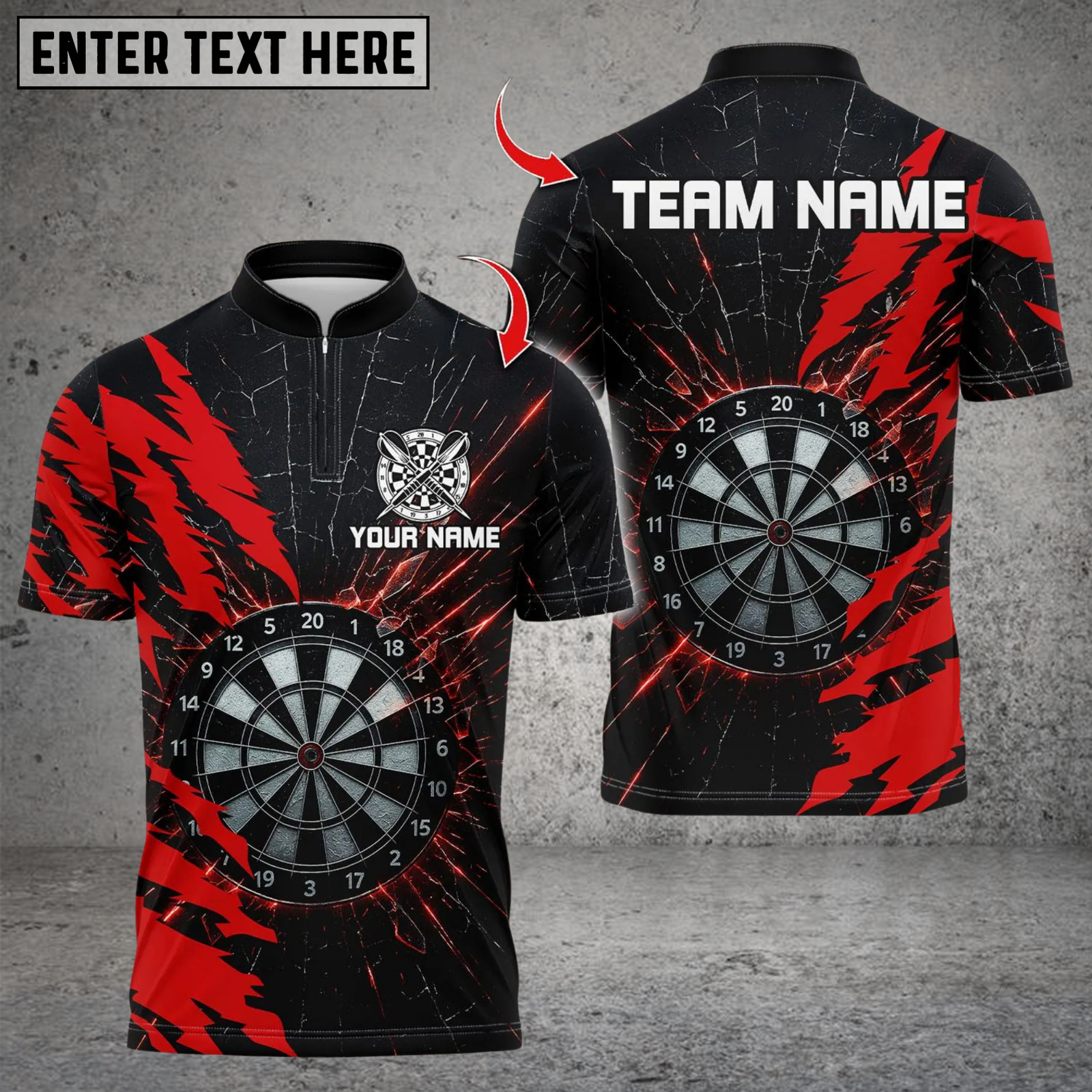 Blisscorners Darts DartsBoard Break Glass Multicolor Customized Name, Team Name 3D Shirts