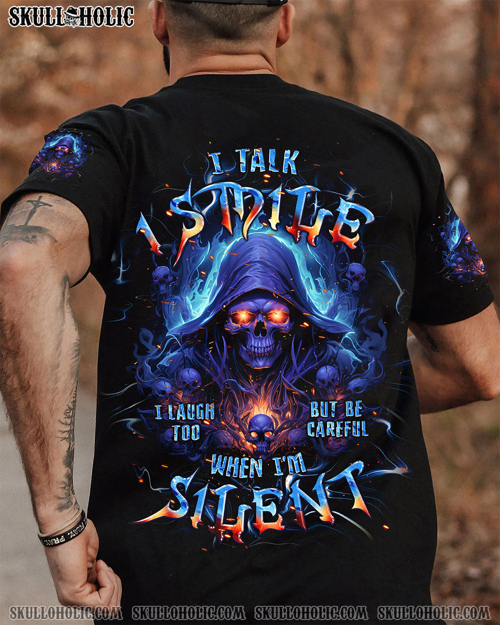 BLISSCORNERS BE CAREFUL WHEN I'M SILENT REAPER ALL OVER PRINT