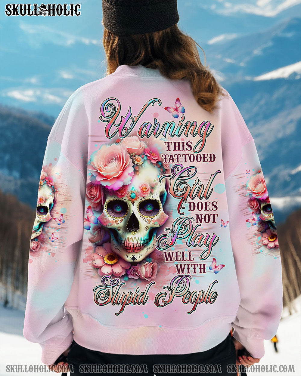 BLISSCORNERS WARNING THIS TATTOOED GIRL ALL OVER PRINT