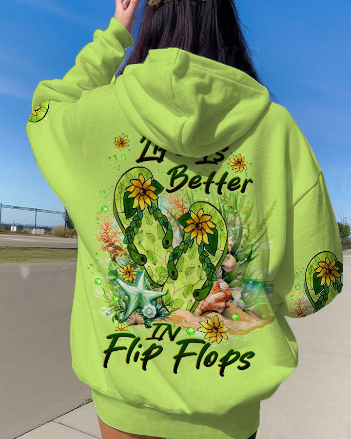 BLISSCORNERS LIFE IS BETTER IN FLIP FLOPS ALL OVER PRINT