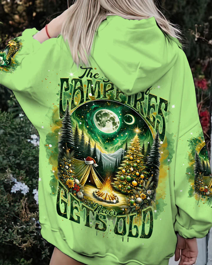 BLISSCORNERS THE SMELL OF CAMPFIRES CHRISTMAS ALL OVER PRINT
