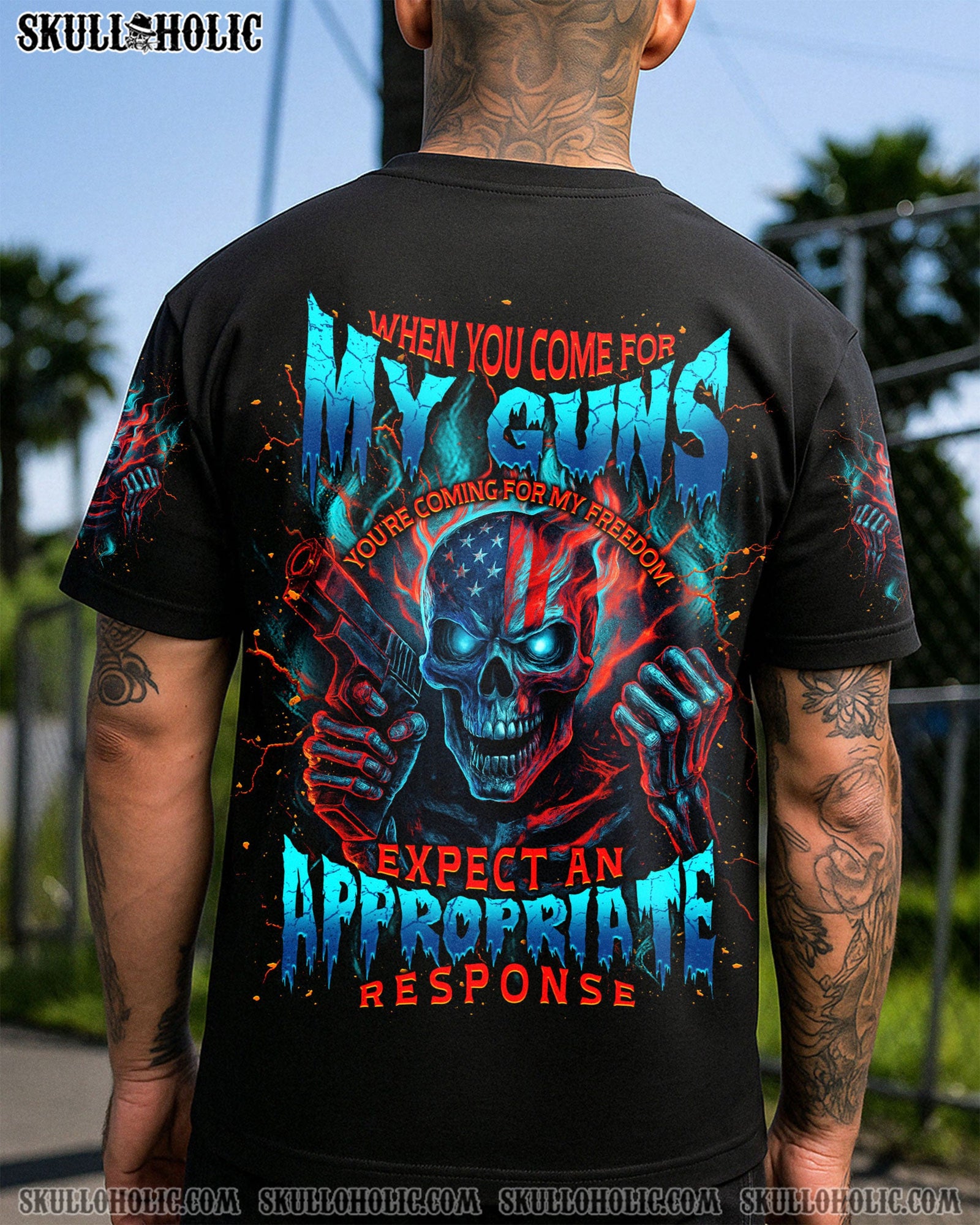 BLISSCORNERS WHEN YOU COME FOR MY G SKULL ALL OVER PRINT