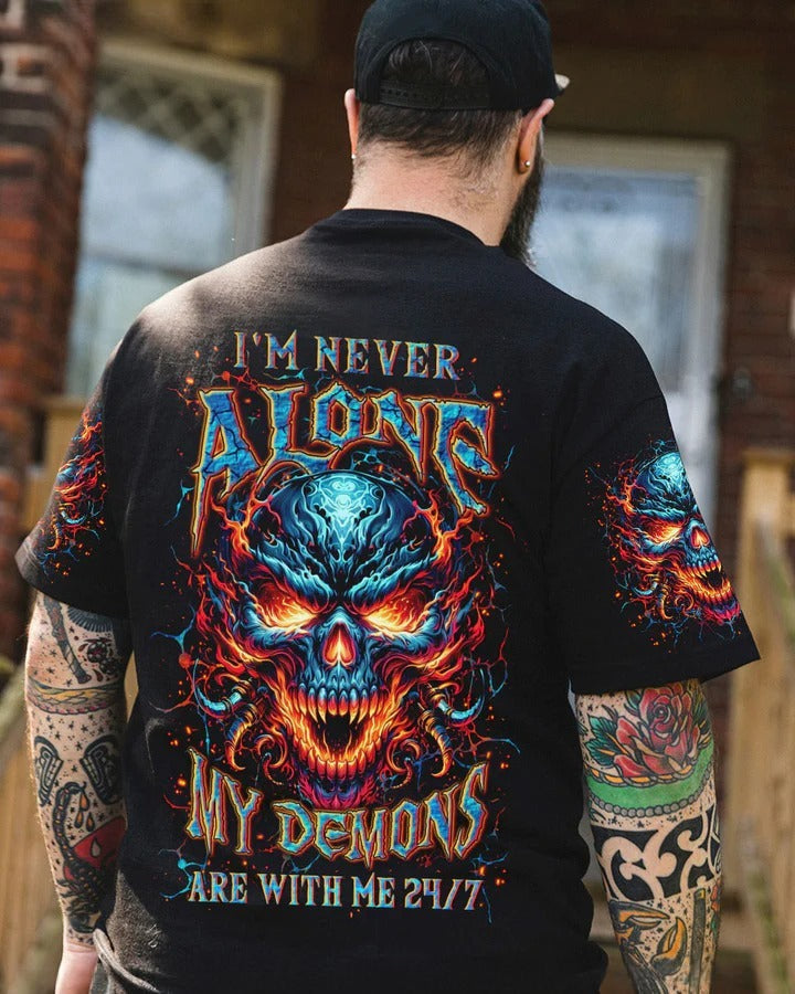 BLISSCORNERS I'M NEVER ALONE SKULL DEMON ALL OVER PRINT 7