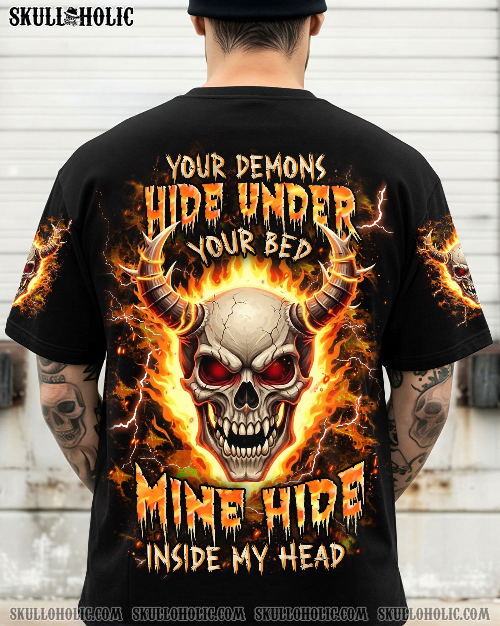 BLISSCORNERS YOUR DEMONS HIDE UNDER YOUR BED ALL OVER PRINT