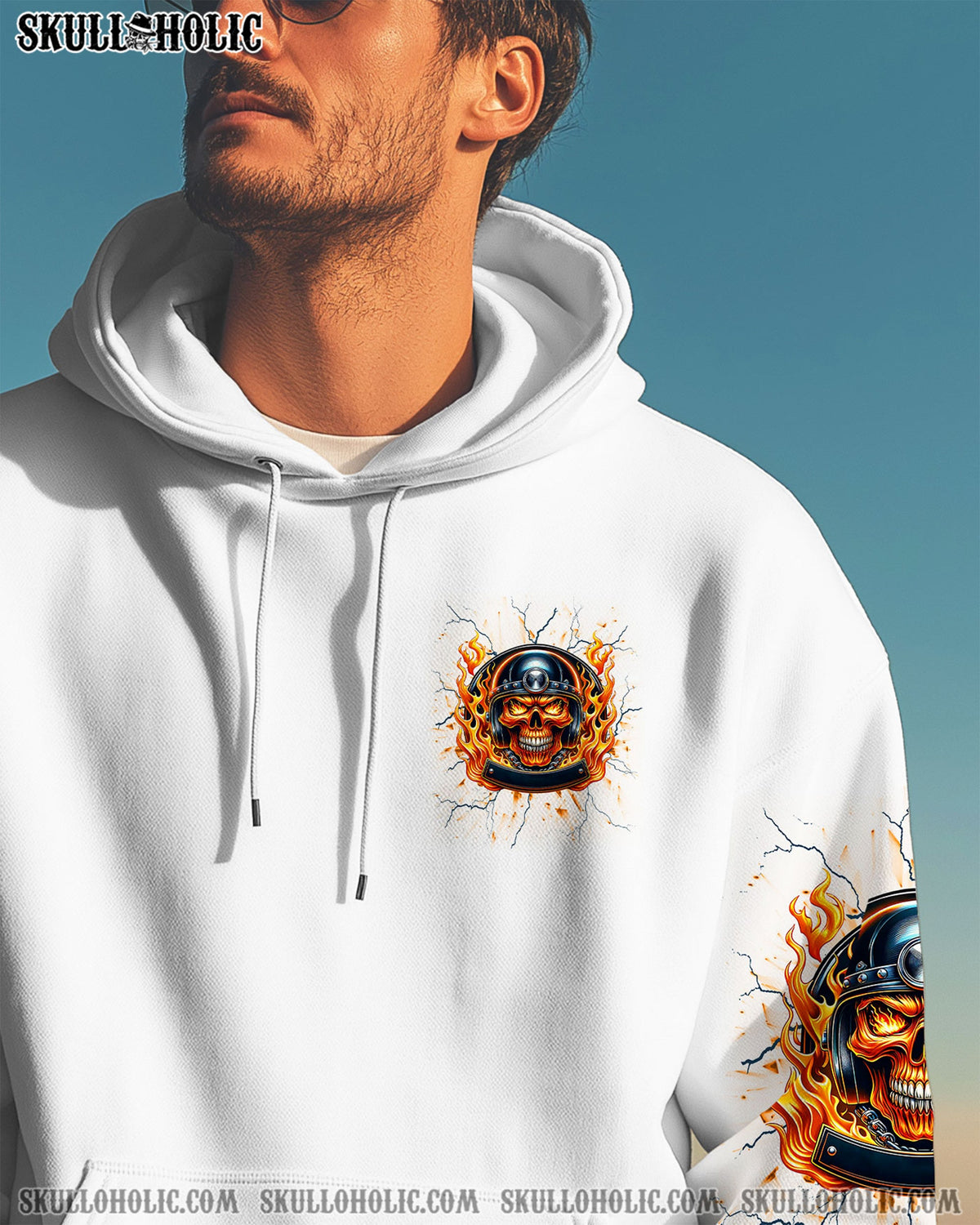 BLISSCORNERS DON'T MESS WITH OLD BIKERS SKULL ALL OVER PRINT