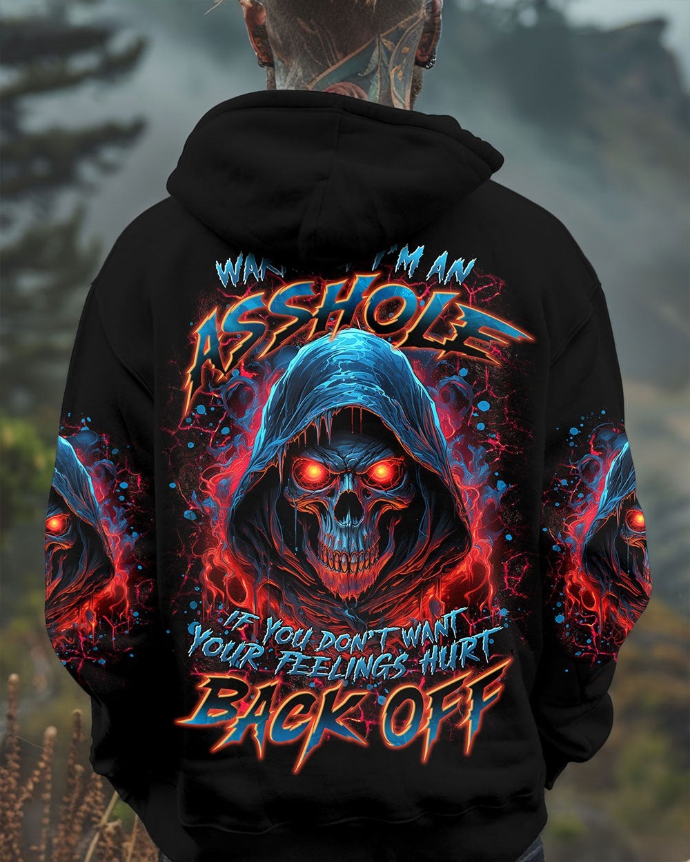 BLISSCORNERS WARNING I'M AN A SKULL ALL OVER PRINT