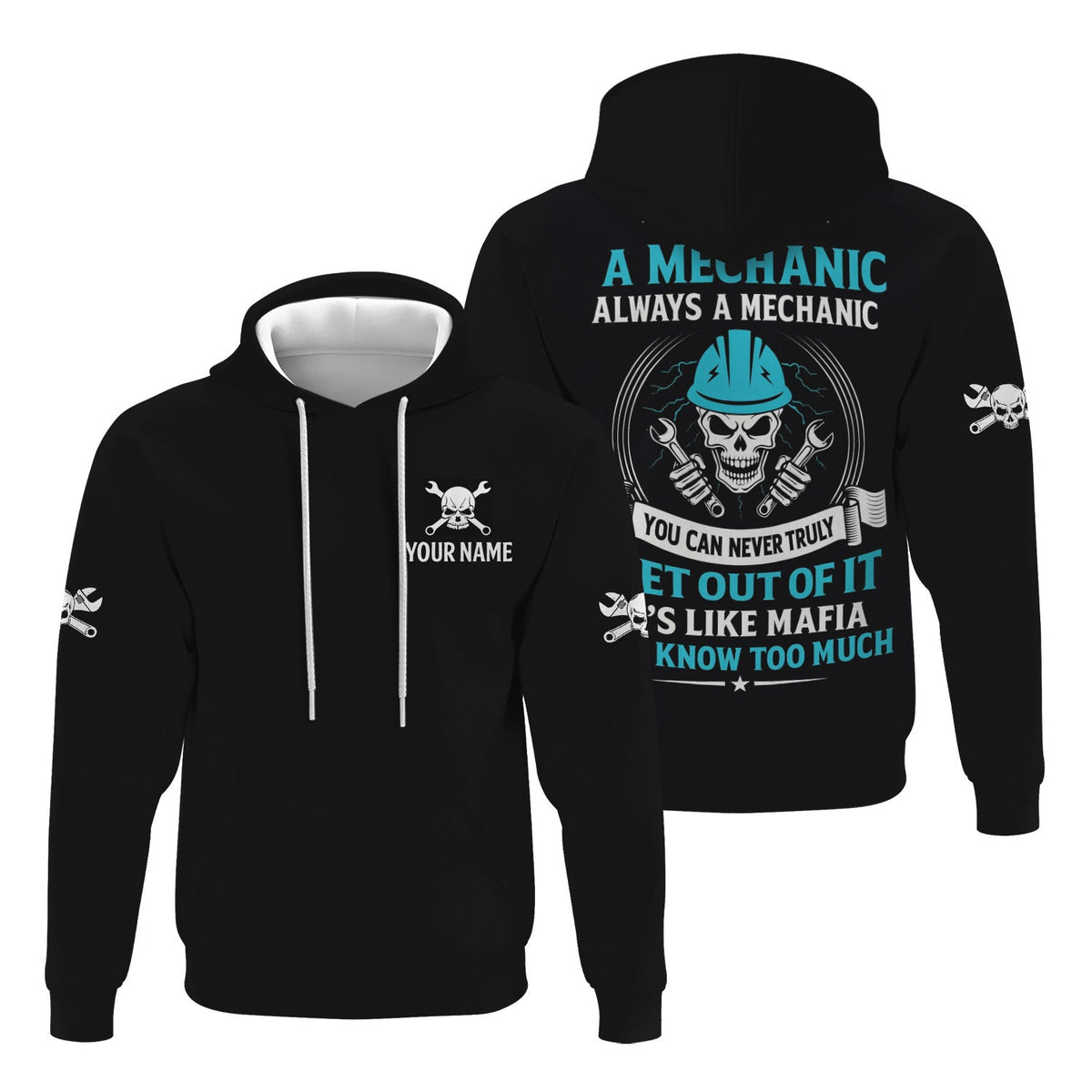 Blisscorners Custom Name Mechanic Shirt Once A Mechanic Always A Mechanic T Shirt