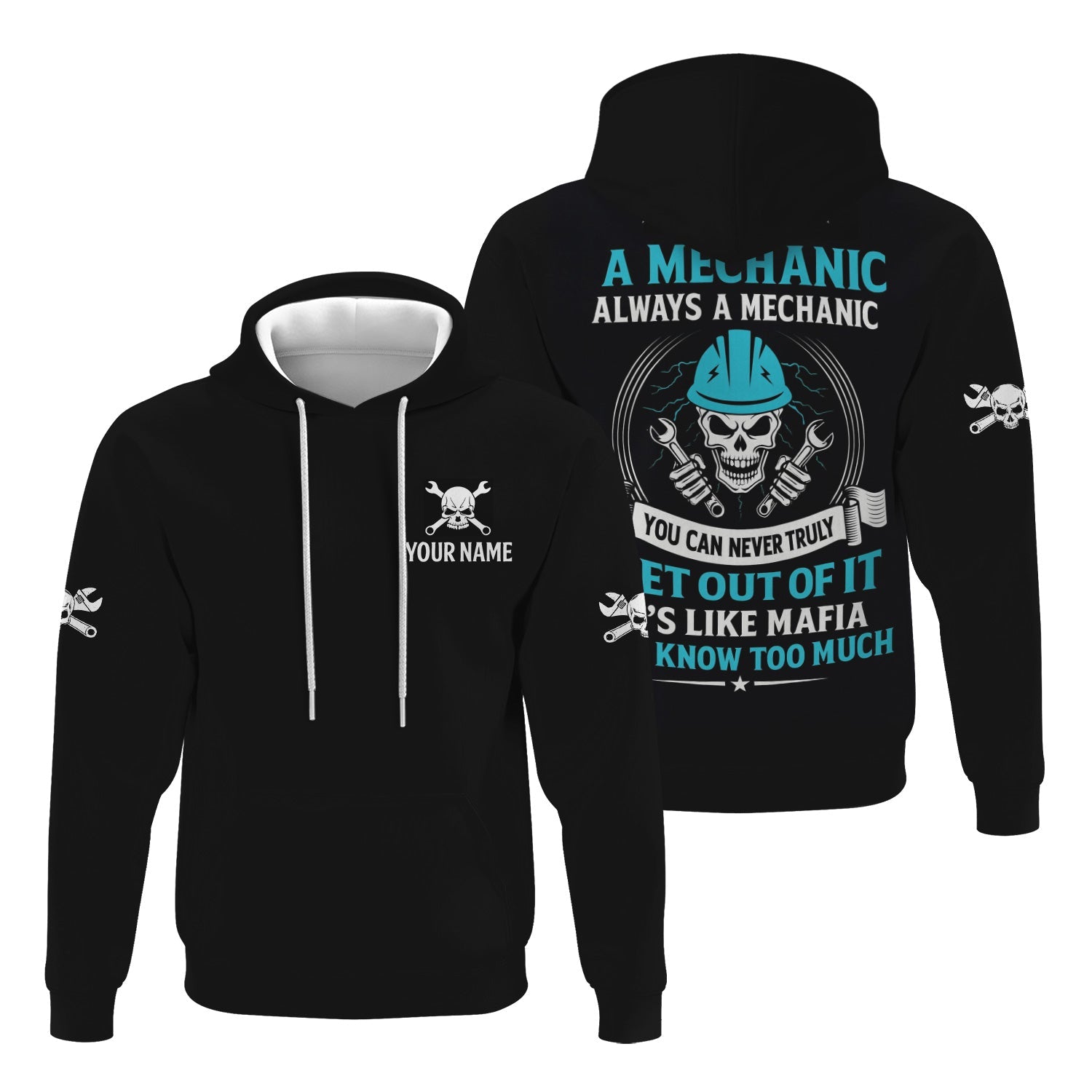 Blisscorners Custom Name Mechanic Shirt Once A Mechanic Always A Mechanic T Shirt