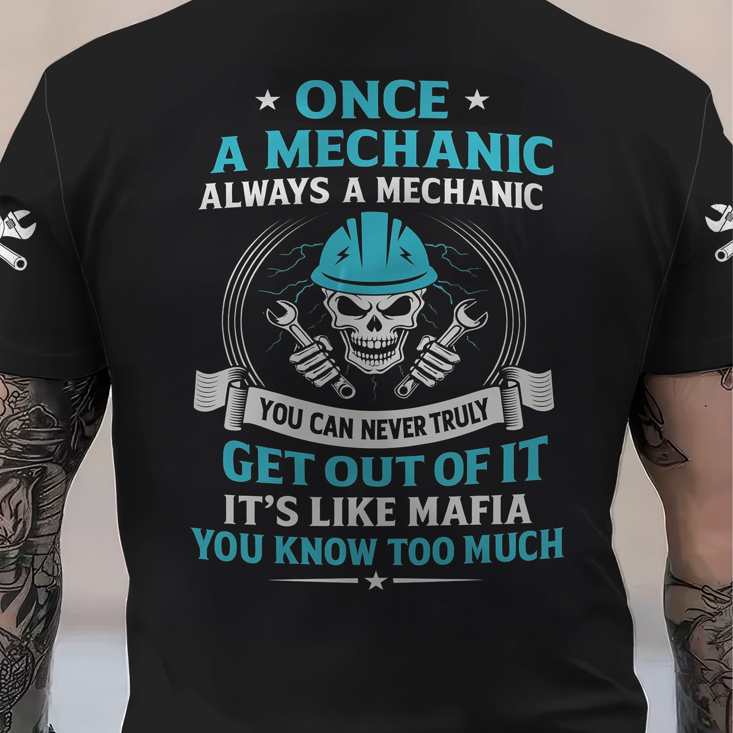Blisscorners Custom Name Mechanic Shirt Once A Mechanic Always A Mechanic T Shirt