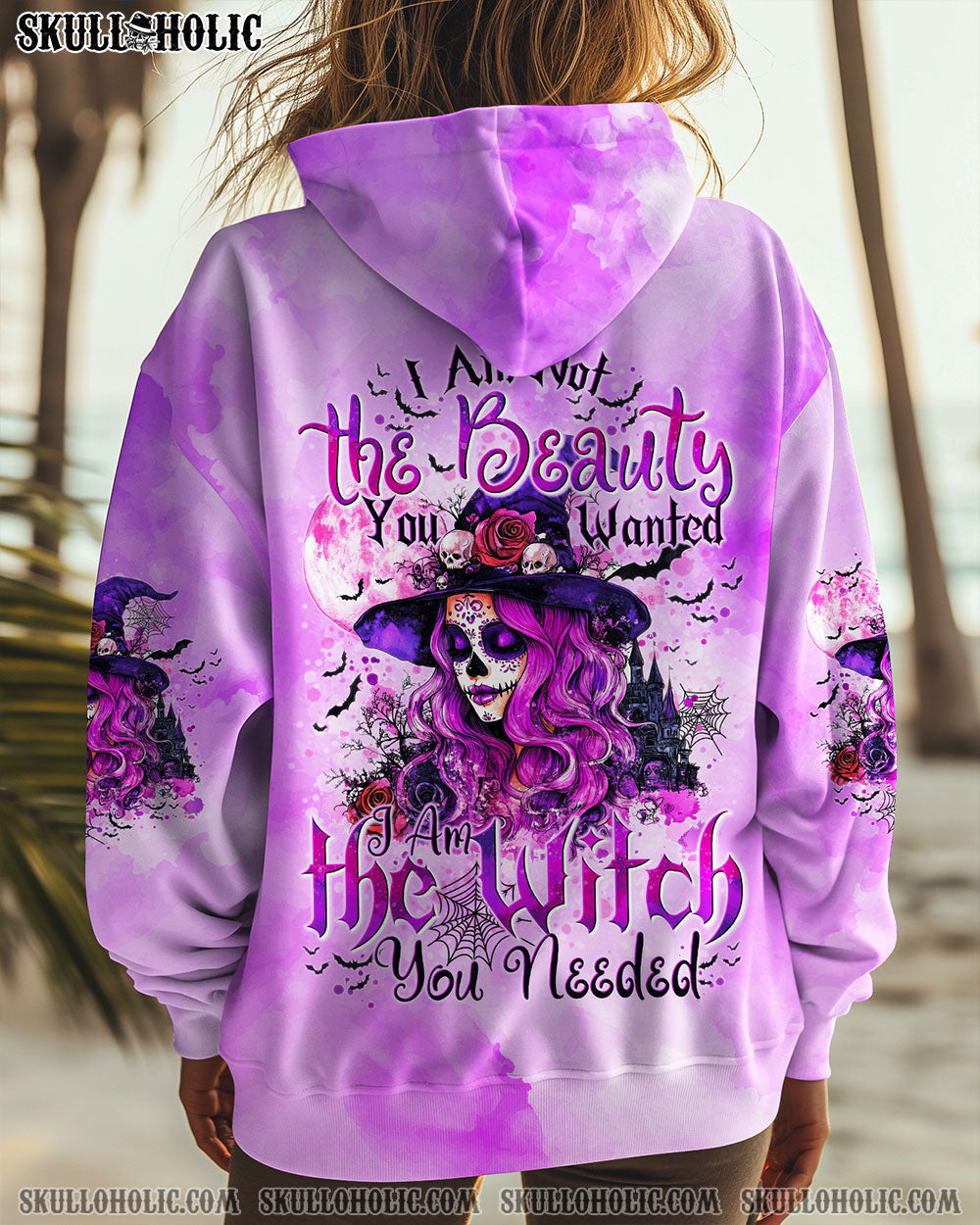BLISSCORNERS I AM THE WITCH SKULL HALLOWEEN ALL OVER PRINT