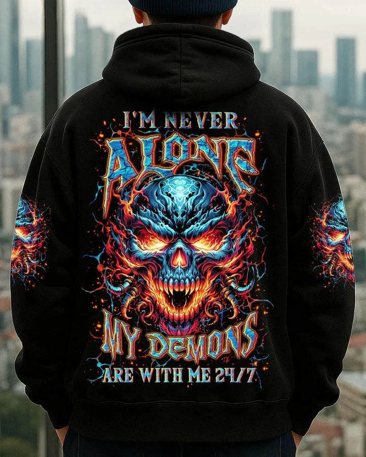 BLISSCORNERS I'M NEVER ALONE SKULL DEMON ALL OVER PRINT 7