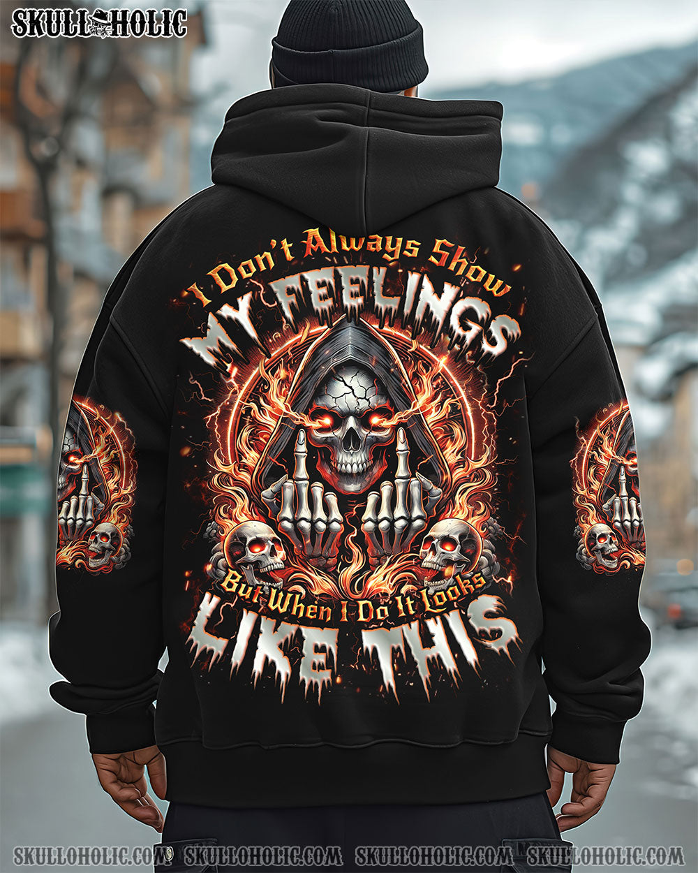 BLISSCORNERS I DON'T ALWAYS SHOW MY FEELINGS ALL OVER PRINT