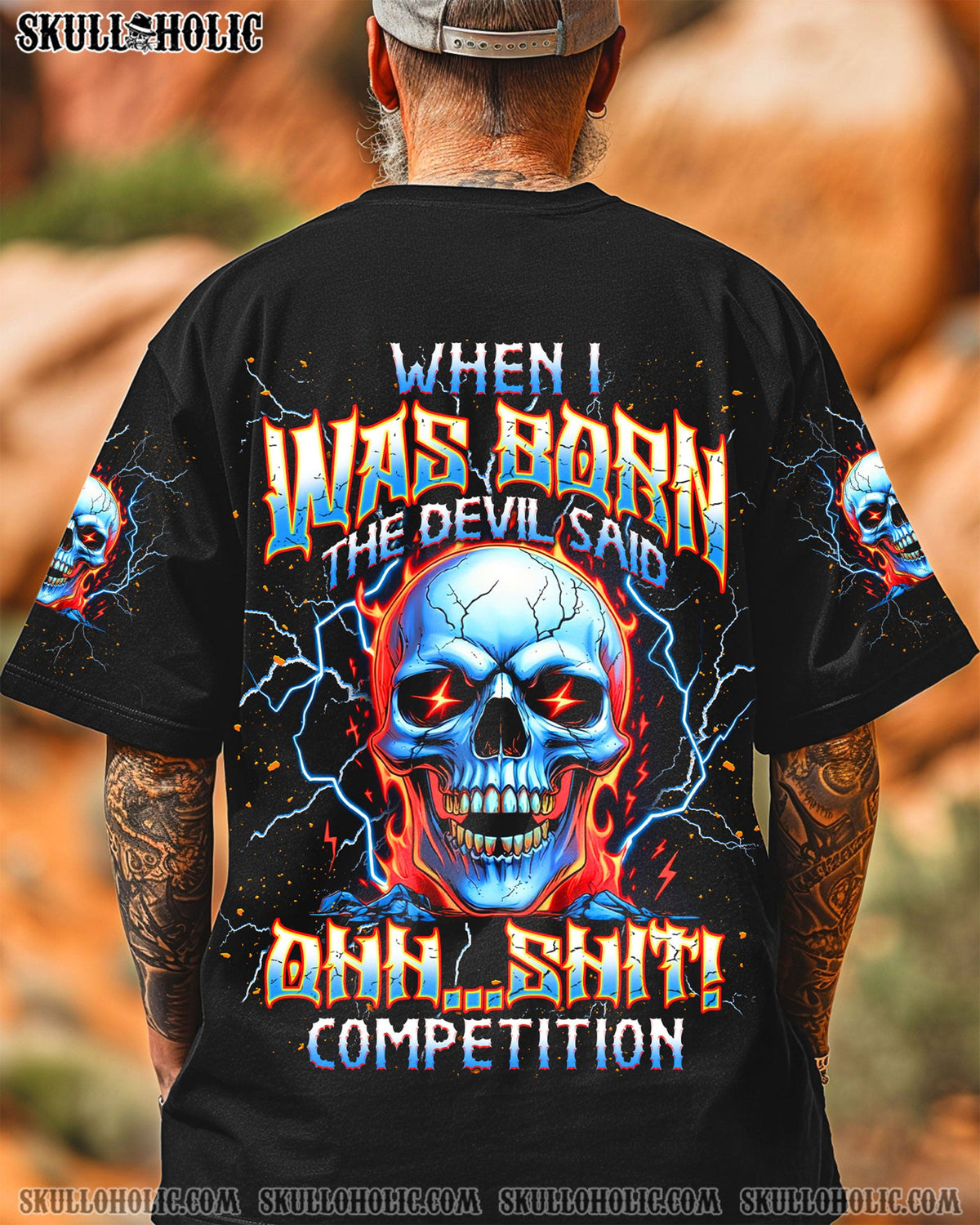 BLISSCORNERS WHEN I WAS BORN SKULL ALL OVER PRINT