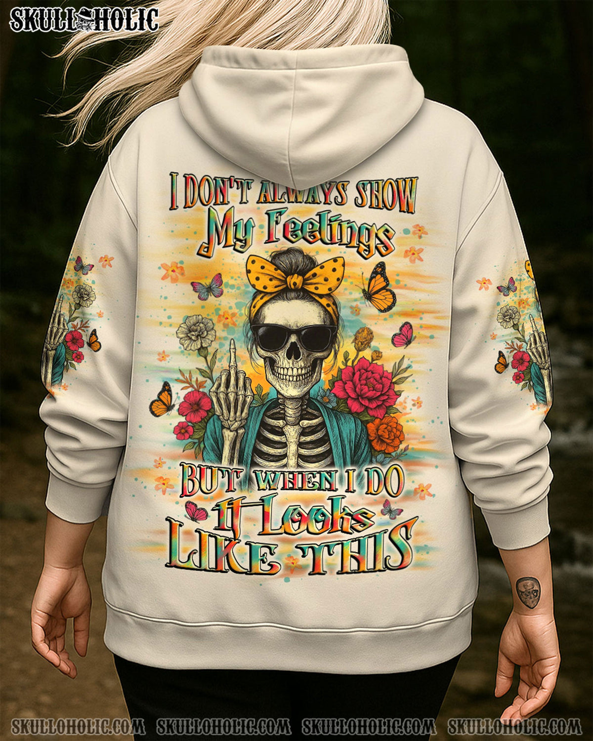 BLISSCORNERS I DON'T ALWAYS SHOW MY FEELINGS ALL OVER PRINT