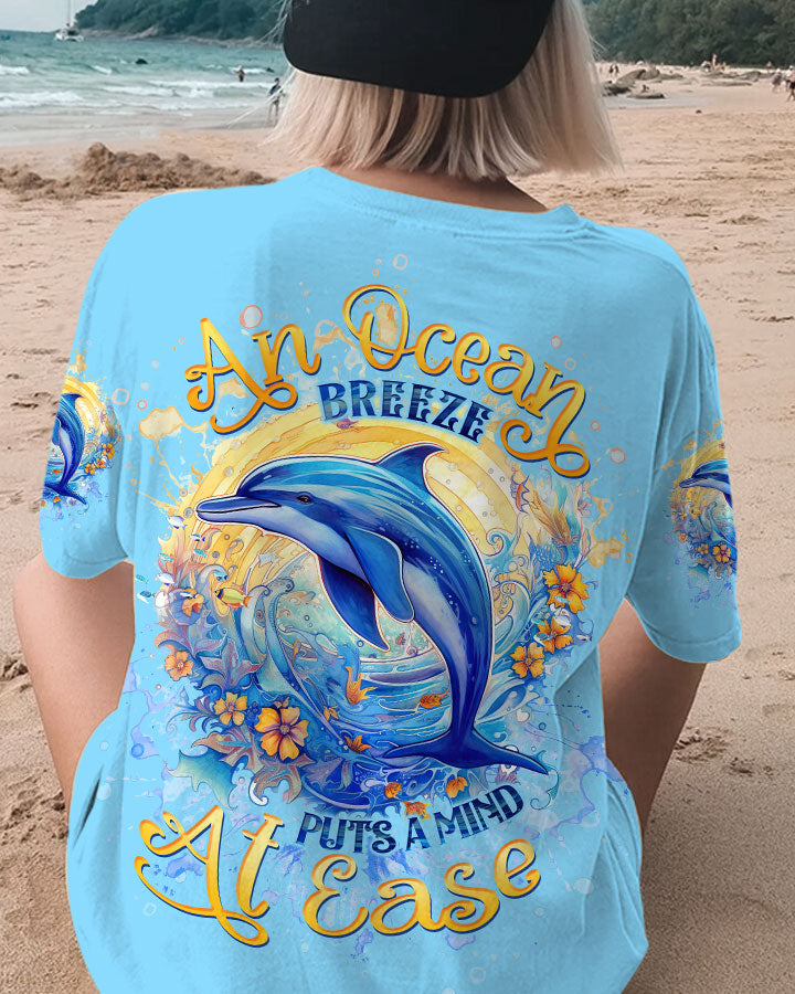 BLISSCORNERS AN OCEAN BREEZE DOLPHIN ALL OVER PRINT