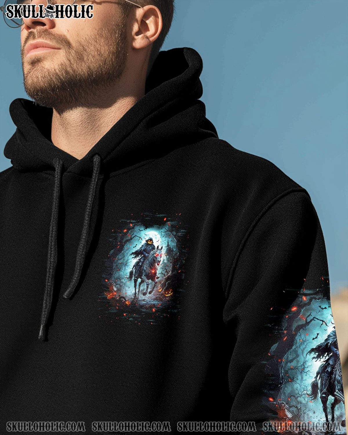 BLISSCORNERS HELLO DARKNESS MY OLD FRIEND HALLOWEEN ALL OVER PRINT