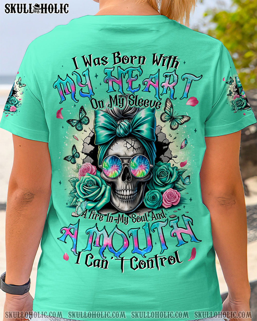 BLISSCORNERS SOMETIMES SWEET OFTEN DANGEROUS MESSY BUN ALL OVER PRINT