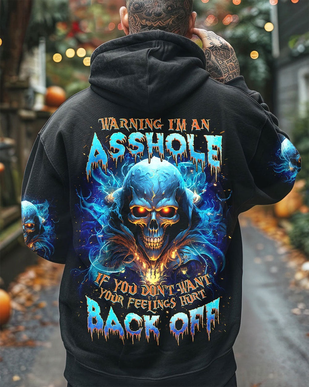 BLISSCORNERS WARNING I'M AN A SKULL REAPER ALL OVER PRINT