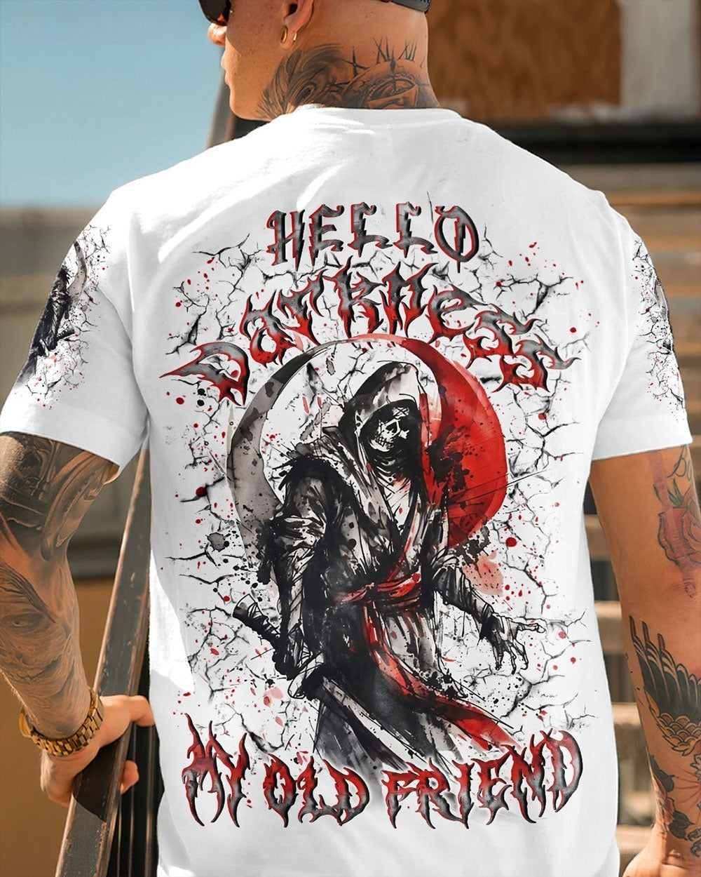 BLISSCORNERS HELLO DARKNESS MY OLD FRIEND ALL OVER PRINT