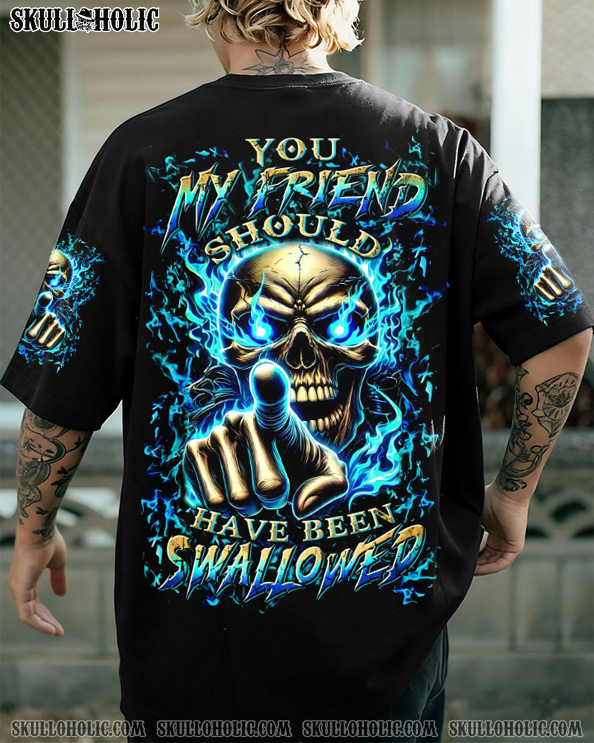 BLISSCORNERS YOU MY FRIEND SHOULD HAVE BEEN SWALLOWED ALL OVER PRINT