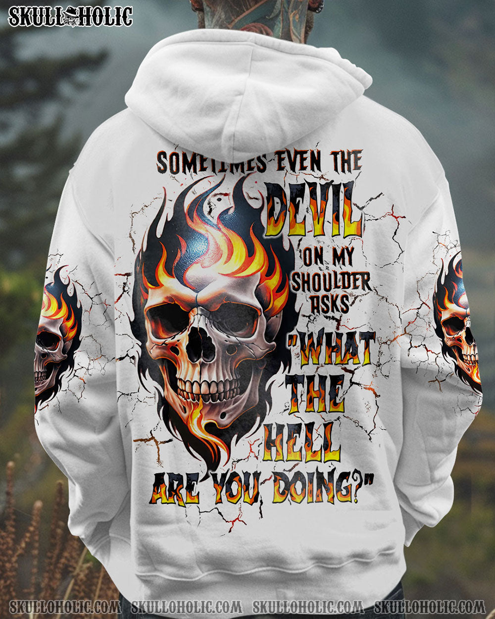 BLISSCORNERS SOMETIMES EVEN THE DEVIL ALL OVER PRINT