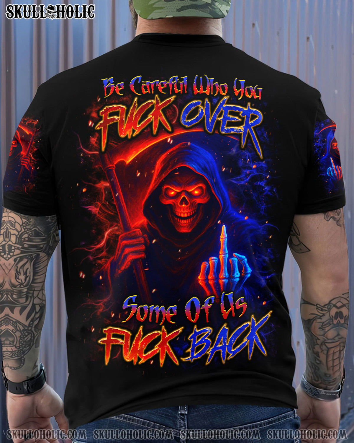 BLISSCORNERS BE CAREFUL WHO YOU F OVER ALL OVER PRINT