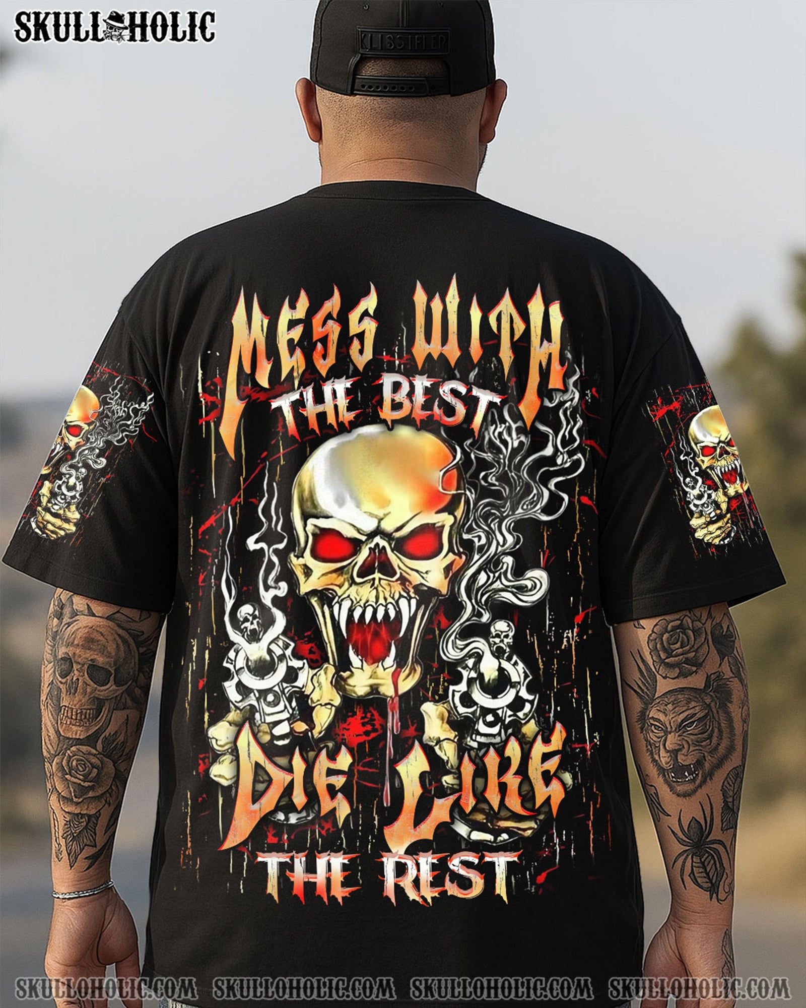 BLISSCORNERS MESS WITH THE BEST DIE LIKE THE REST ALL OVER PRINT