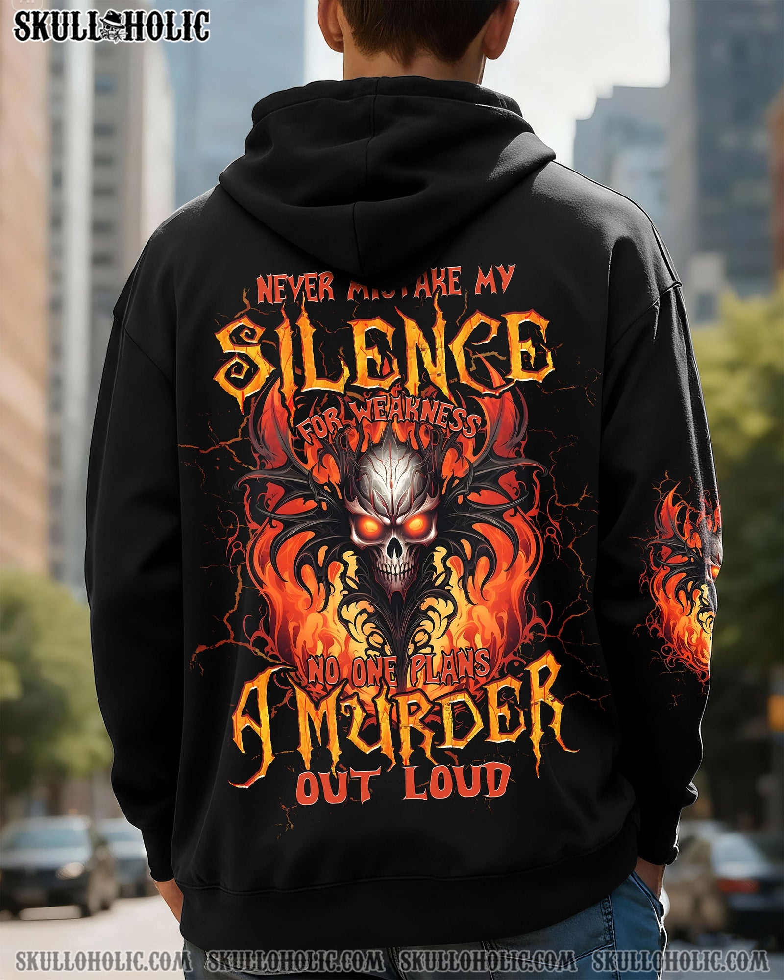 BLISSCORNERS NEVER MISTAKE MY SILENCE FOR WEAKNESS ALL OVER PRINT