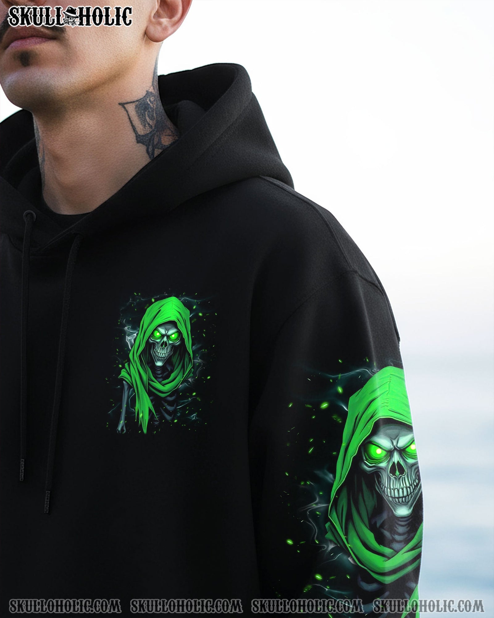BLISSCORNERS YOUR DEMONS HIDE UNDER YOUR BED SKULL DEMON ALL OVER PRINT