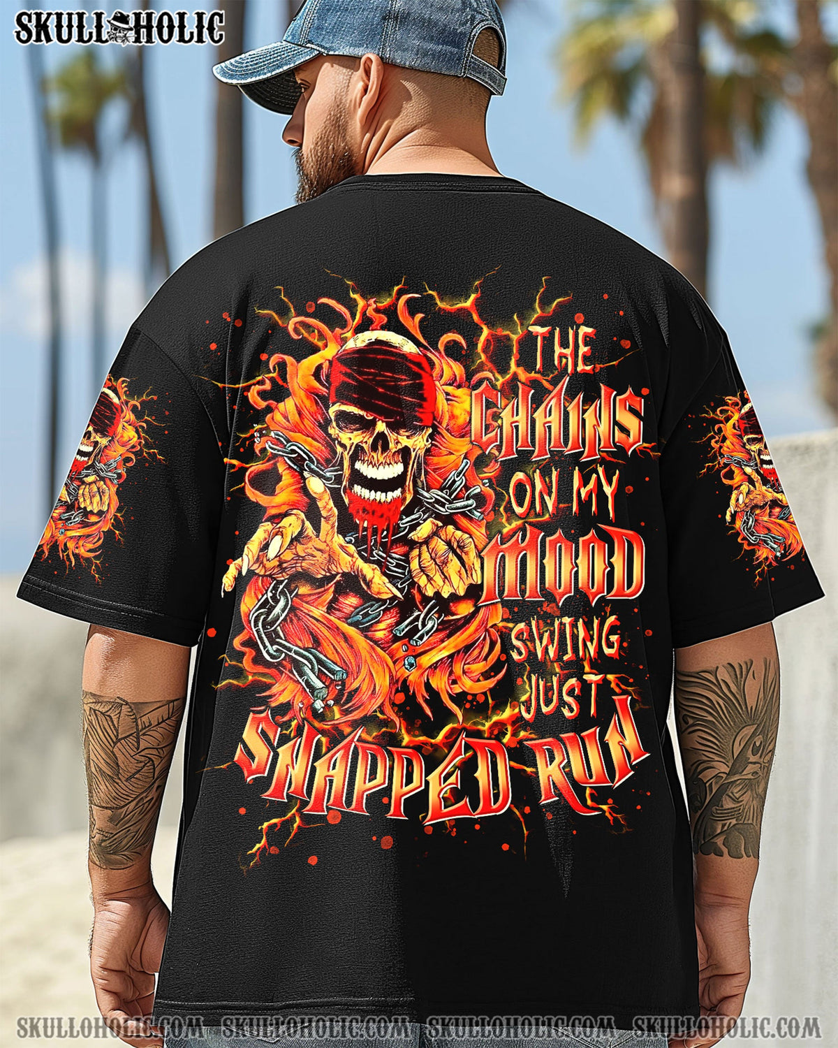 BLISSCORNERS THE CHAINS ON MY MOOD SWING SKULL ALL OVER PRINT