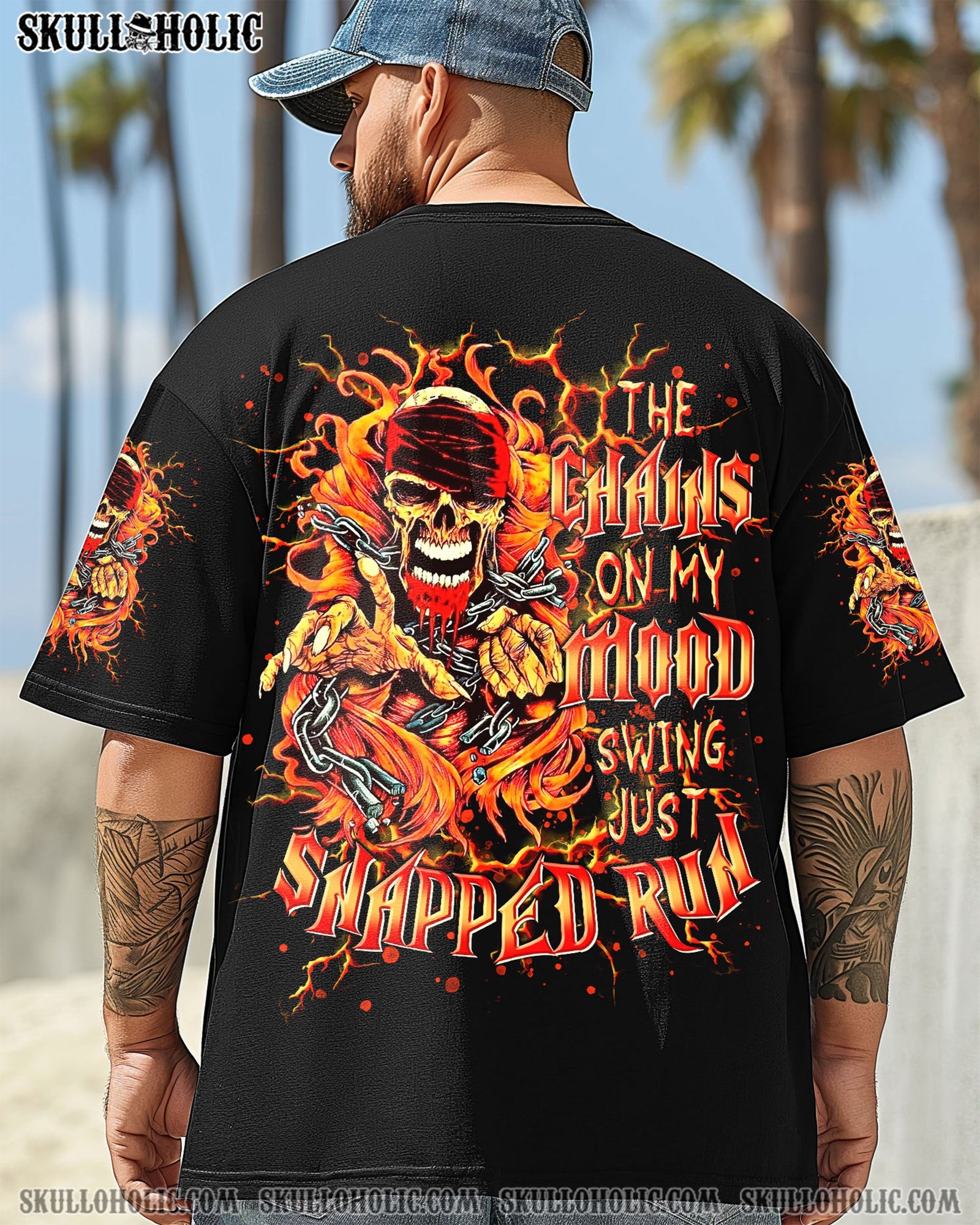 BLISSCORNERS THE CHAINS ON MY MOOD SWING SKULL ALL OVER PRINT