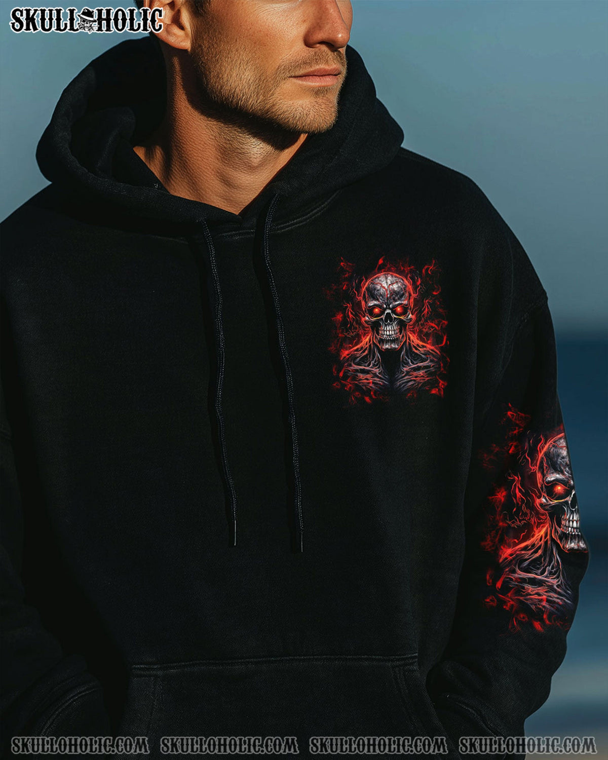 BLISSCORNERS HELL WAS FULL SO I CAME BACK SKULL ALL OVER PRINT