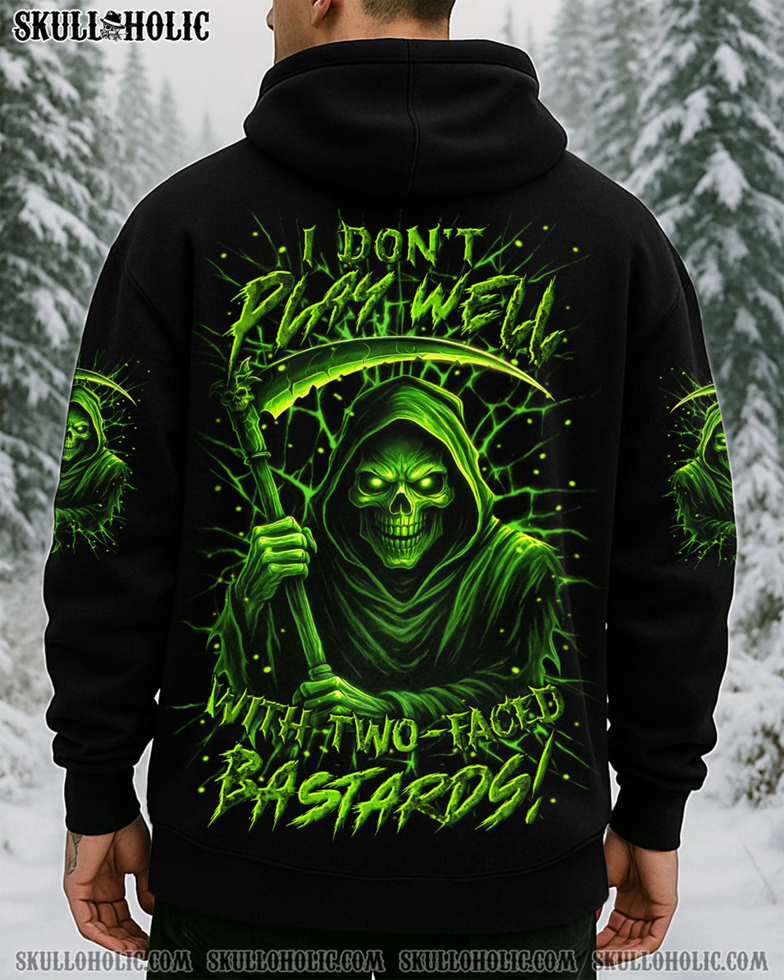 BLISSCORNERS I DON'T PLAY WELL SKULL REAPER ALL OVER PRINT