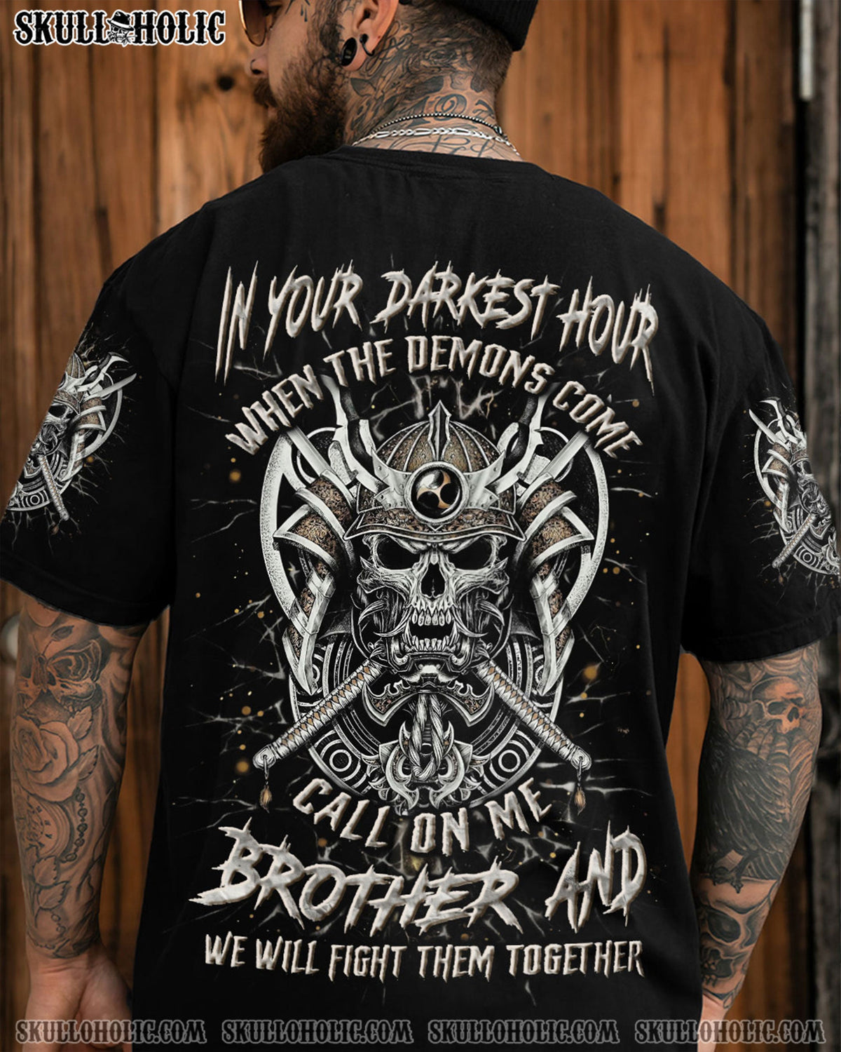 BLISSCORNERS IN YOUR DARKEST HOUR VIKING SKULL ALL OVER PRINT