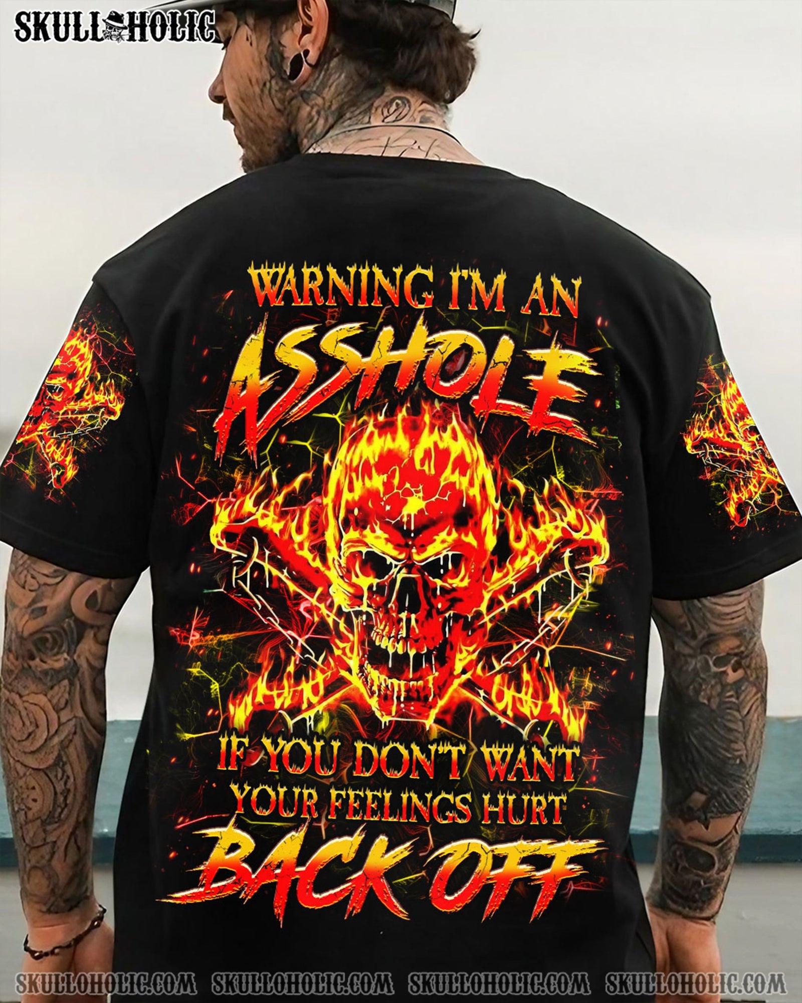 BLISSCORNERS WARNING I'M AN A SKULL ALL OVER PRINT