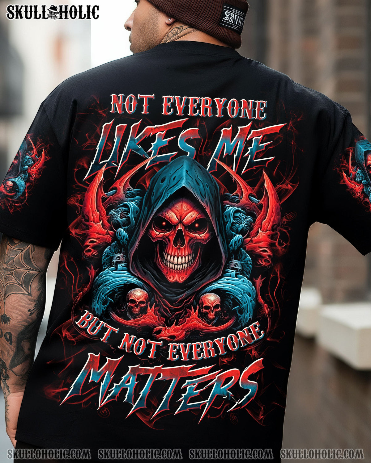 BLISSCORNERS NOT EVERYONE LIKES ME SKULL REAPER ALL OVER PRINT
